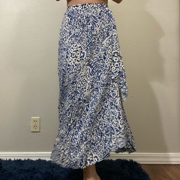 Maxi skirt skirt side slit asymmetrical - Picture 3 of 15